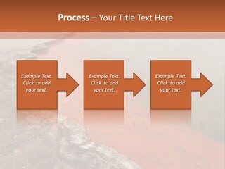 A Large Body Of Water With Steam Coming Out Of It PowerPoint Template