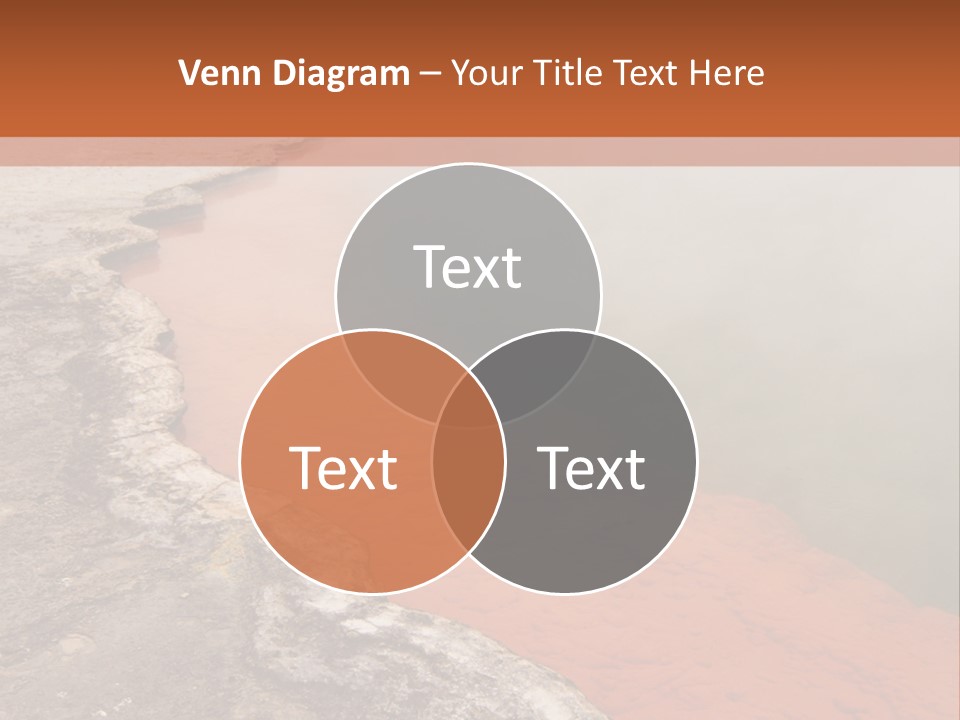 A Large Body Of Water With Steam Coming Out Of It PowerPoint Template