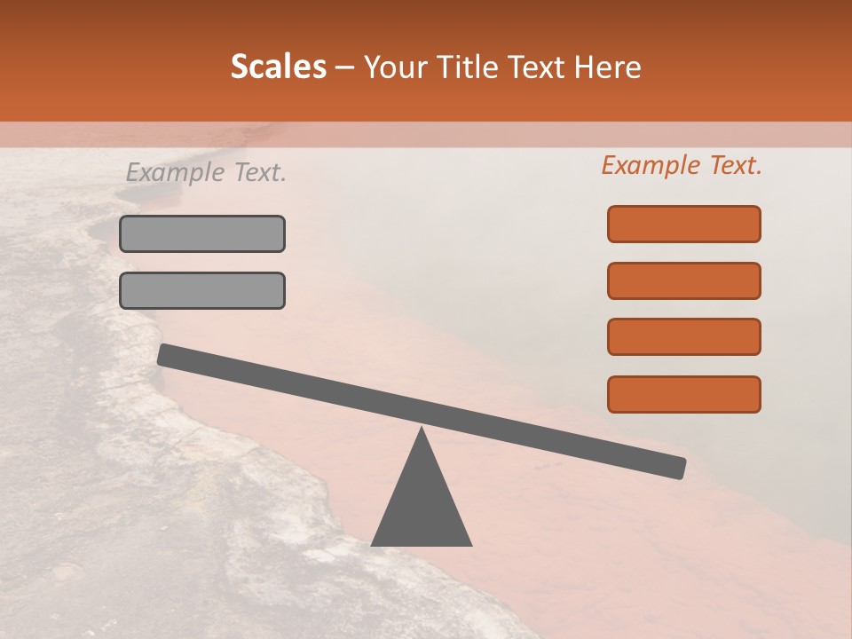A Large Body Of Water With Steam Coming Out Of It PowerPoint Template