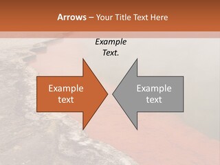 A Large Body Of Water With Steam Coming Out Of It PowerPoint Template