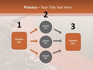 A Large Body Of Water With Steam Coming Out Of It PowerPoint Template
