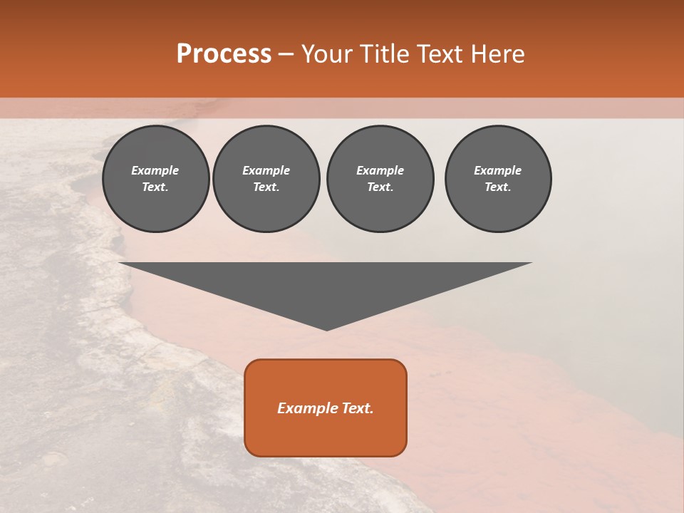 A Large Body Of Water With Steam Coming Out Of It PowerPoint Template