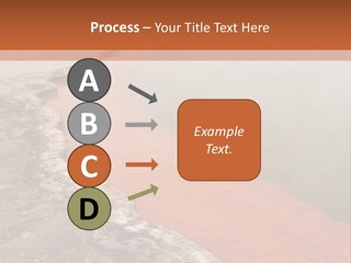 A Large Body Of Water With Steam Coming Out Of It PowerPoint Template