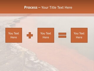 A Large Body Of Water With Steam Coming Out Of It PowerPoint Template