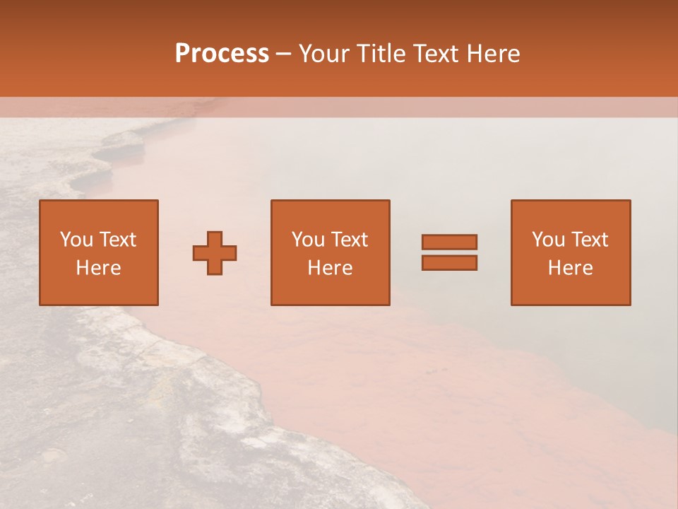 A Large Body Of Water With Steam Coming Out Of It PowerPoint Template