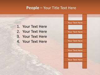 A Large Body Of Water With Steam Coming Out Of It PowerPoint Template