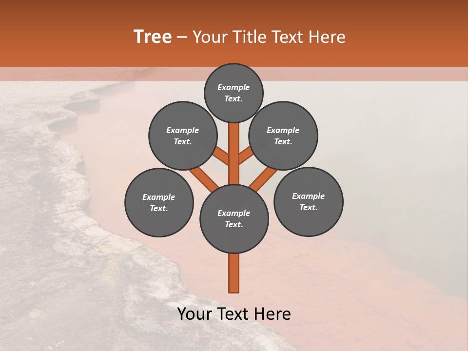 A Large Body Of Water With Steam Coming Out Of It PowerPoint Template