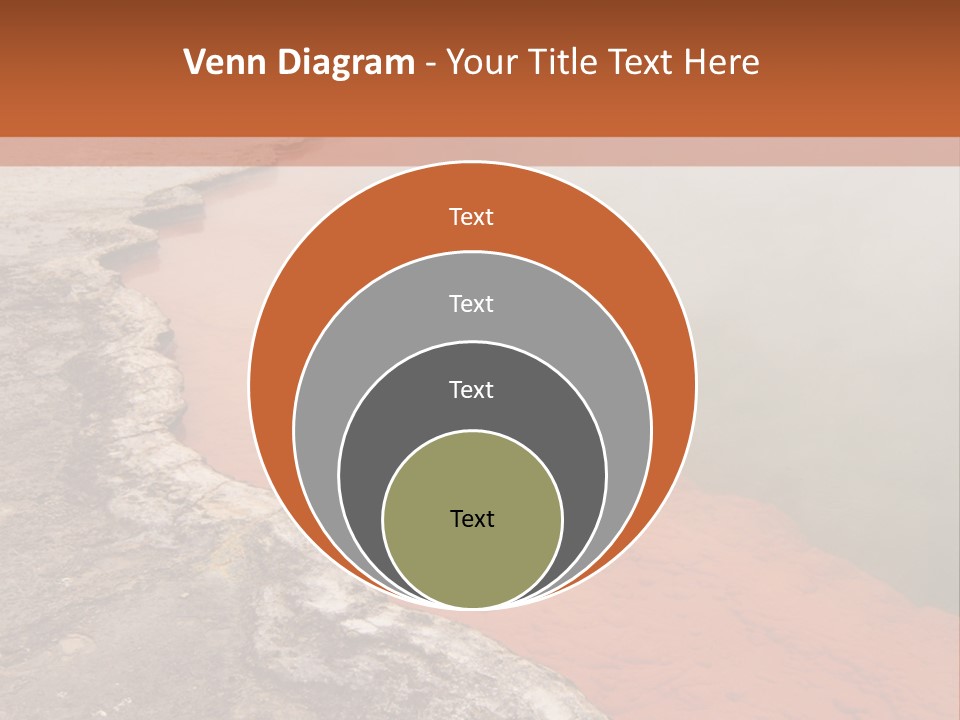 A Large Body Of Water With Steam Coming Out Of It PowerPoint Template