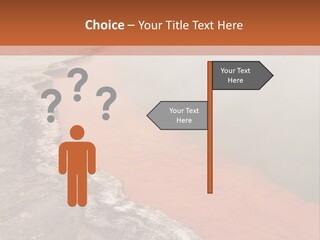 A Large Body Of Water With Steam Coming Out Of It PowerPoint Template