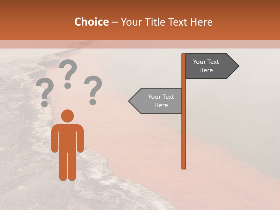 A Large Body Of Water With Steam Coming Out Of It PowerPoint Template