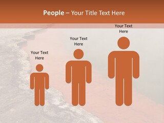A Large Body Of Water With Steam Coming Out Of It PowerPoint Template