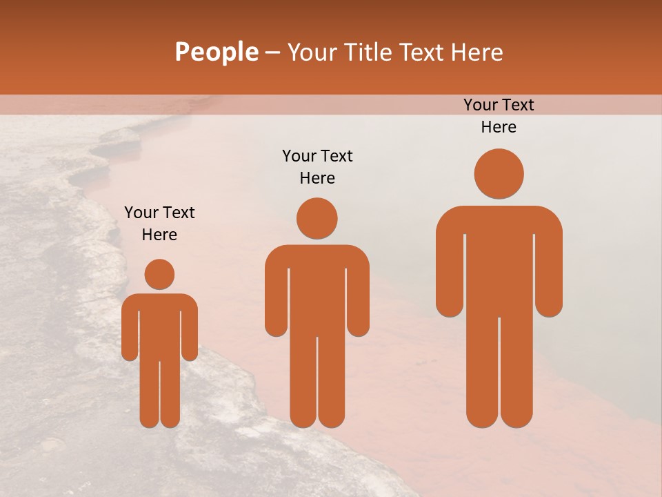 A Large Body Of Water With Steam Coming Out Of It PowerPoint Template