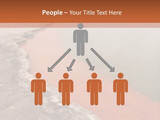 A Large Body Of Water With Steam Coming Out Of It PowerPoint Template