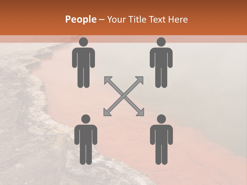 A Large Body Of Water With Steam Coming Out Of It PowerPoint Template
