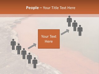 A Large Body Of Water With Steam Coming Out Of It PowerPoint Template