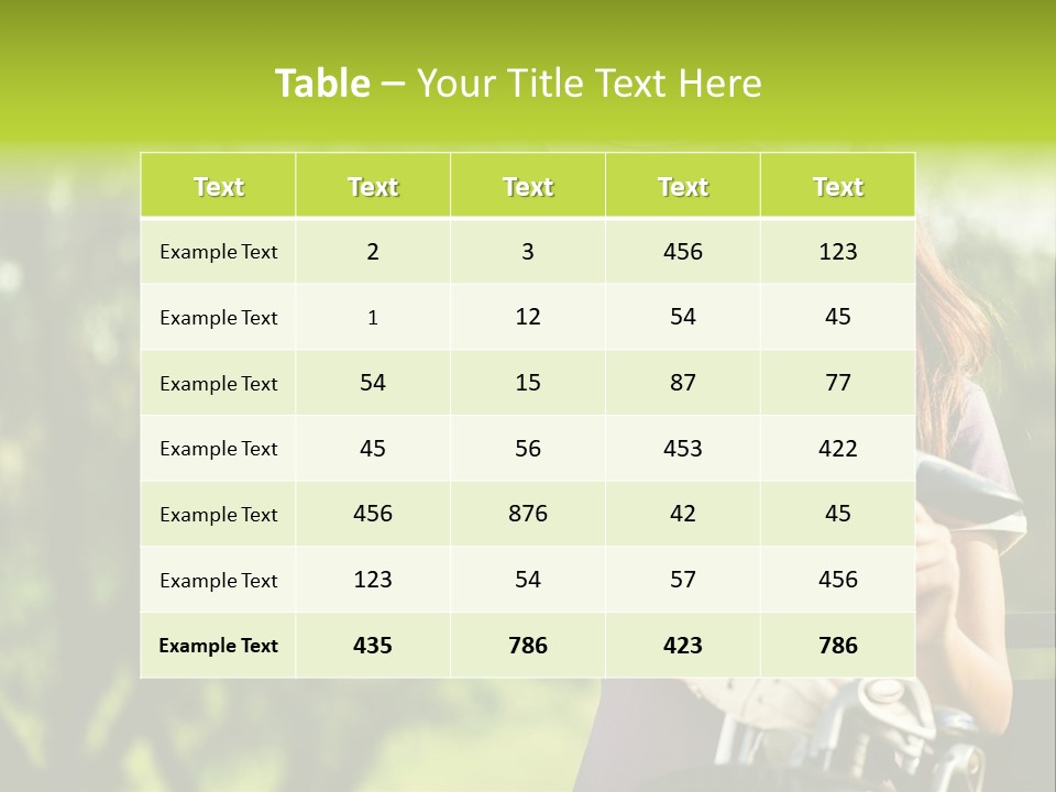 A Woman In A Purple Shirt And White Visor Holding A Golf Club PowerPoint Template