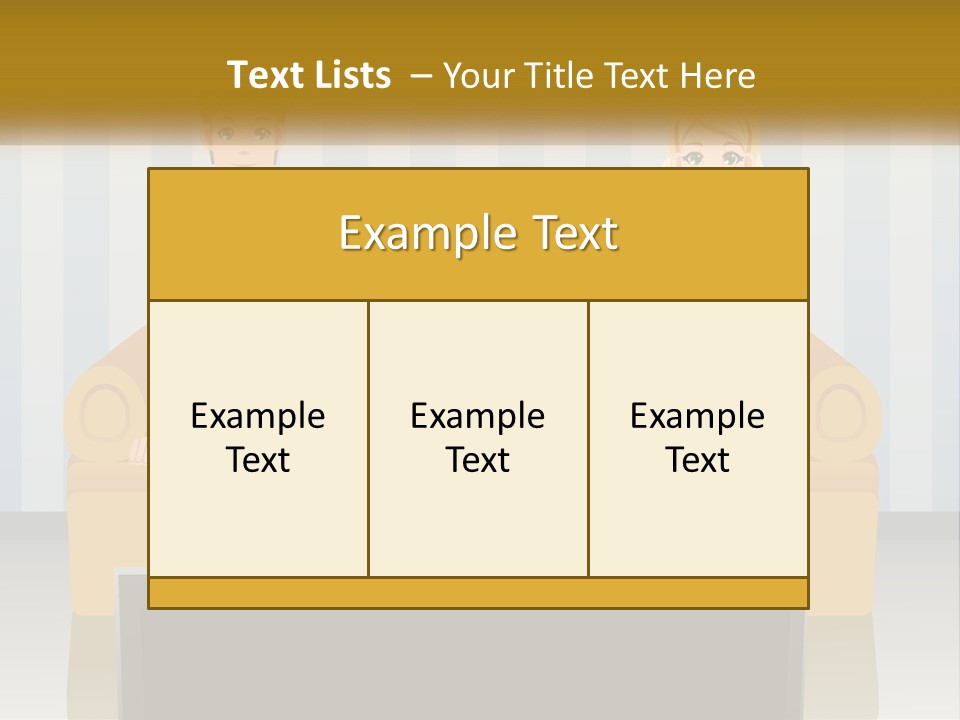 A Family Sitting On A Couch In A Living Room PowerPoint Template