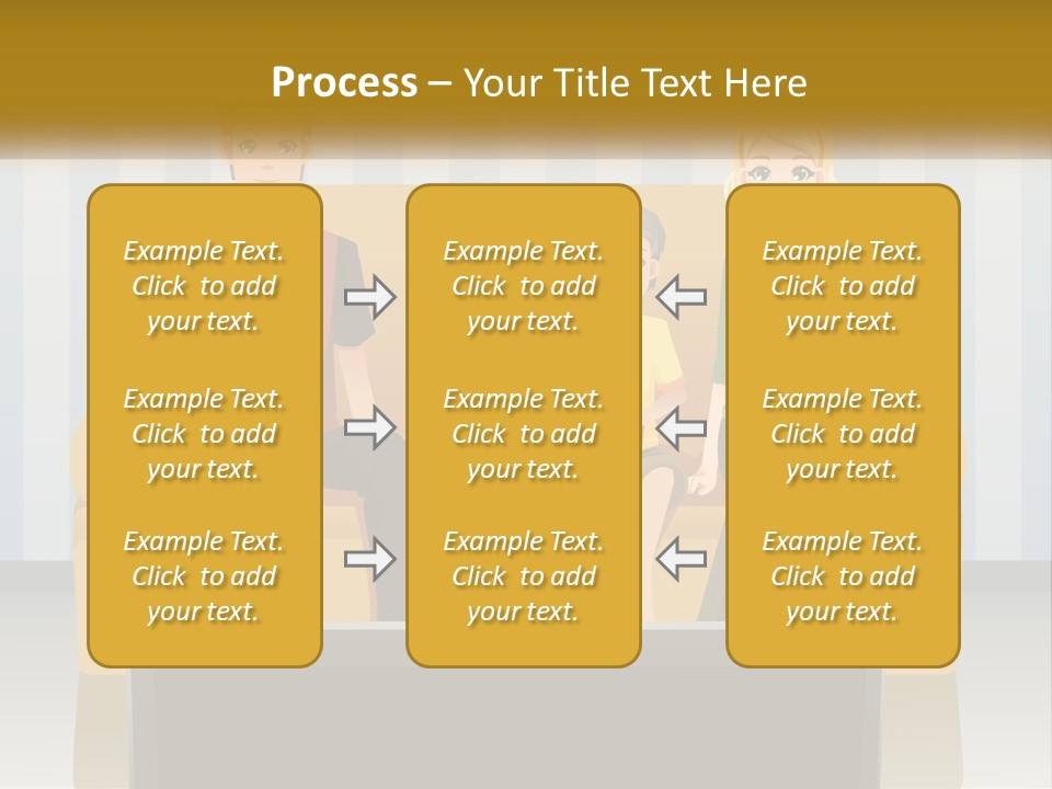 A Family Sitting On A Couch In A Living Room PowerPoint Template