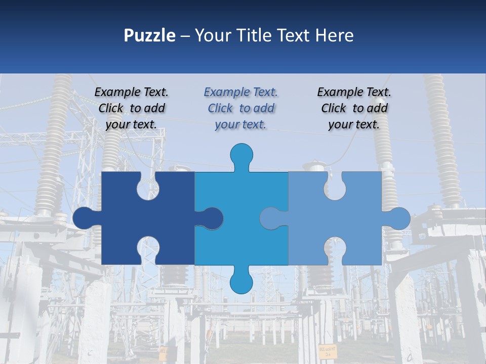 Power Lines With Power Lines In The Background PowerPoint Template