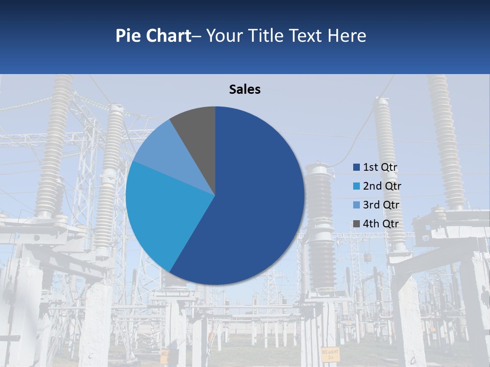 Power Lines With Power Lines In The Background PowerPoint Template