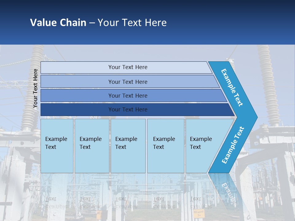 Power Lines With Power Lines In The Background PowerPoint Template