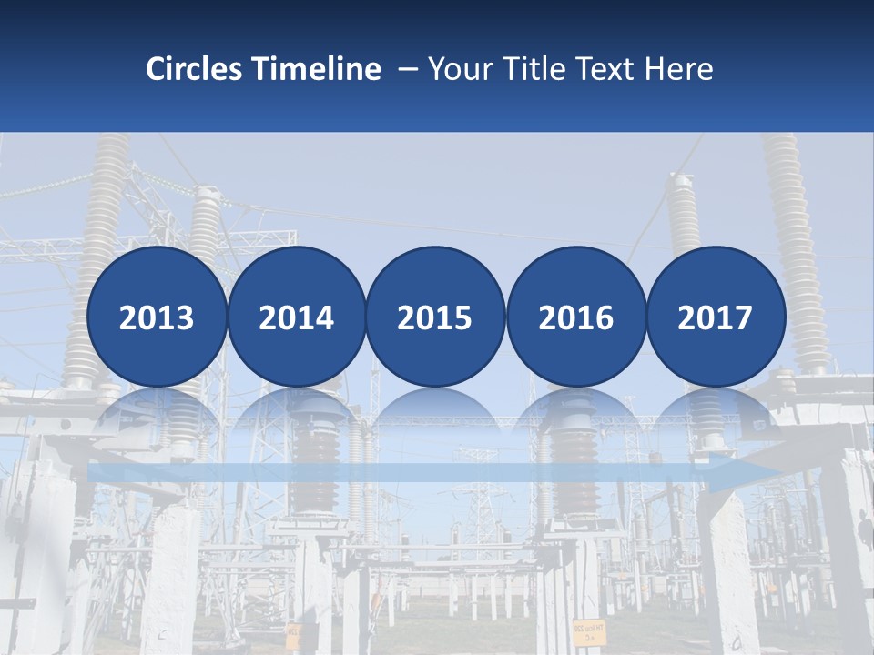 Power Lines With Power Lines In The Background PowerPoint Template