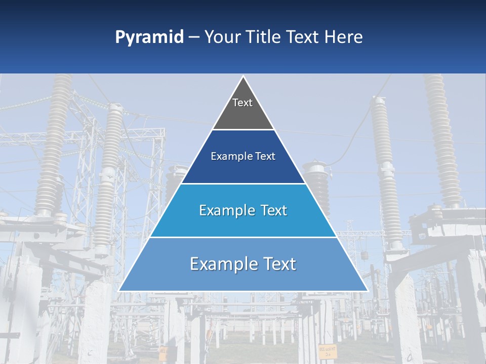 Power Lines With Power Lines In The Background PowerPoint Template