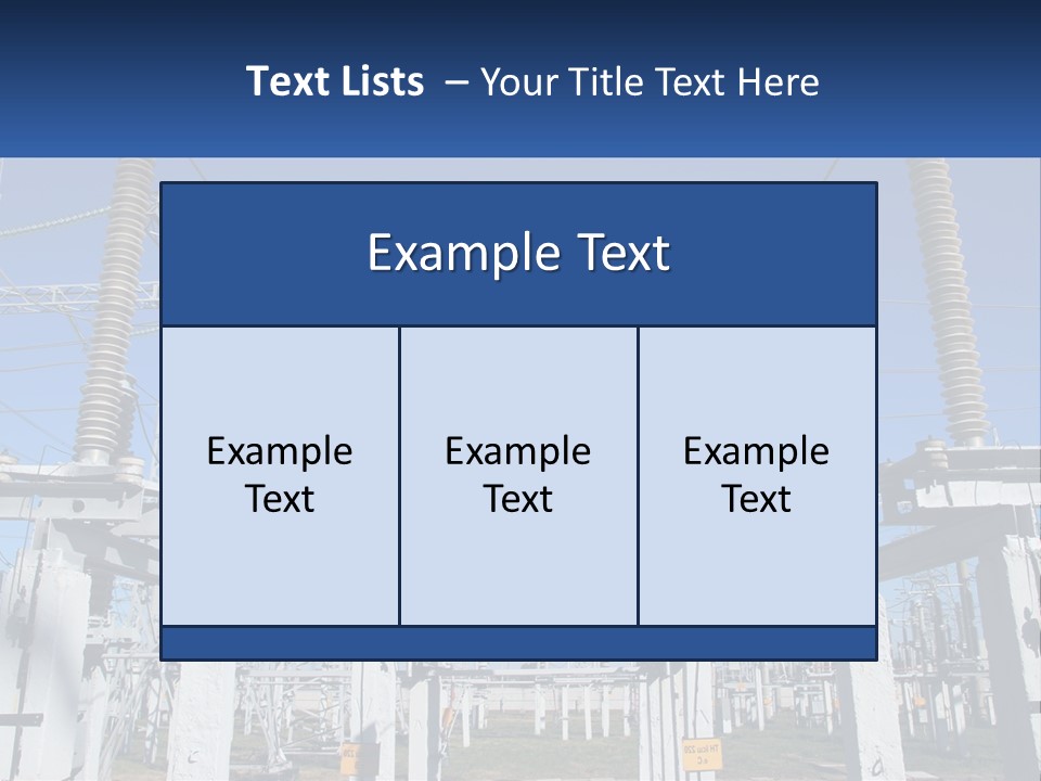 Power Lines With Power Lines In The Background PowerPoint Template
