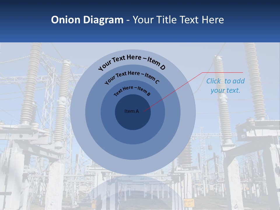 Power Lines With Power Lines In The Background PowerPoint Template