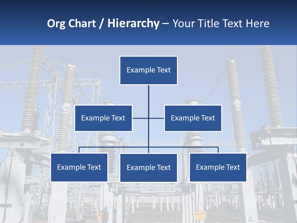 Power Lines With Power Lines In The Background PowerPoint Template