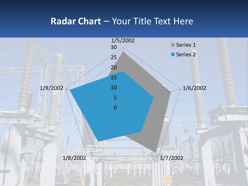 Power Lines With Power Lines In The Background PowerPoint Template