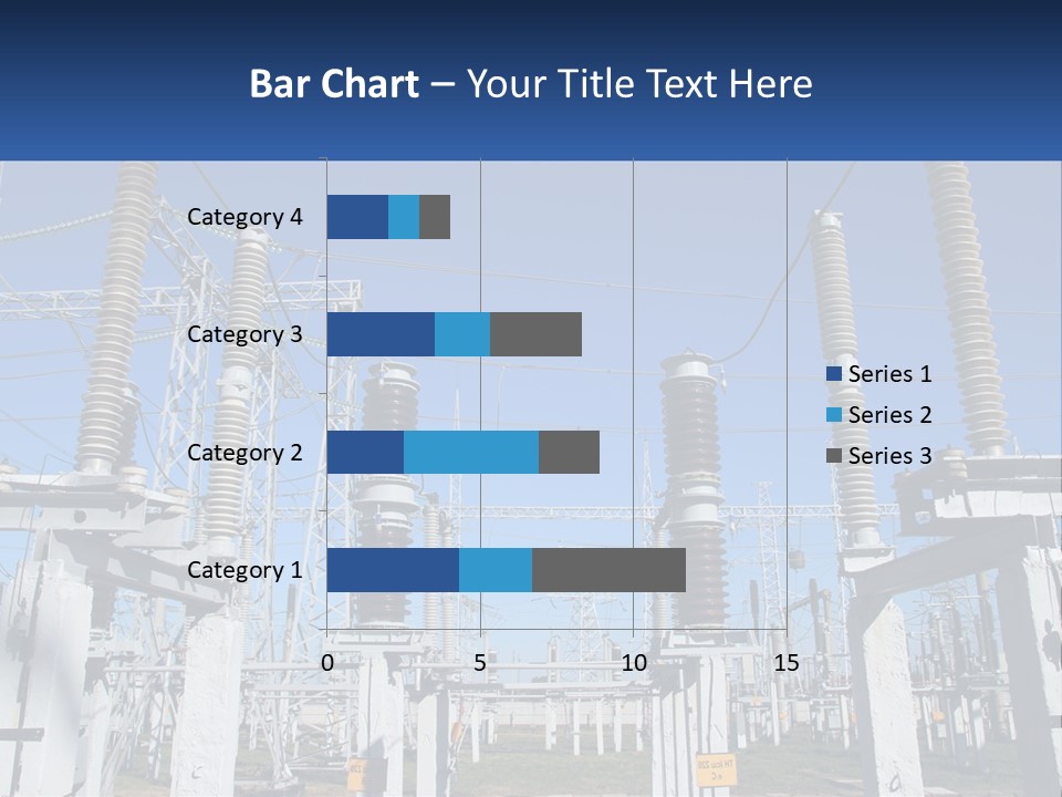 Power Lines With Power Lines In The Background PowerPoint Template