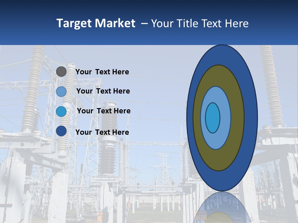 Power Lines With Power Lines In The Background PowerPoint Template