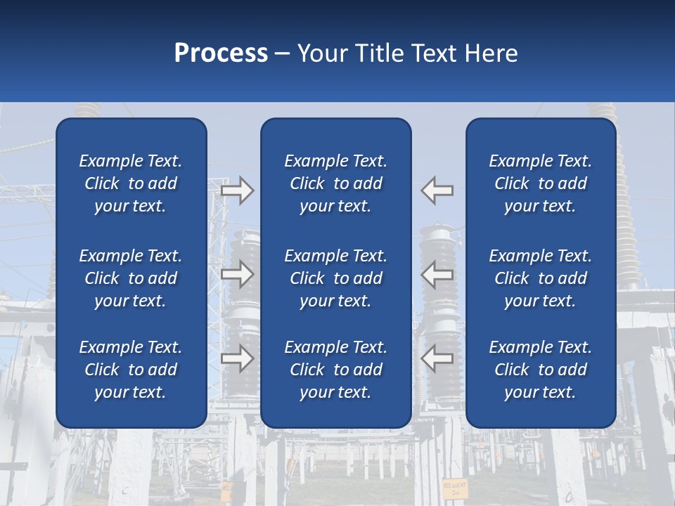 Power Lines With Power Lines In The Background PowerPoint Template