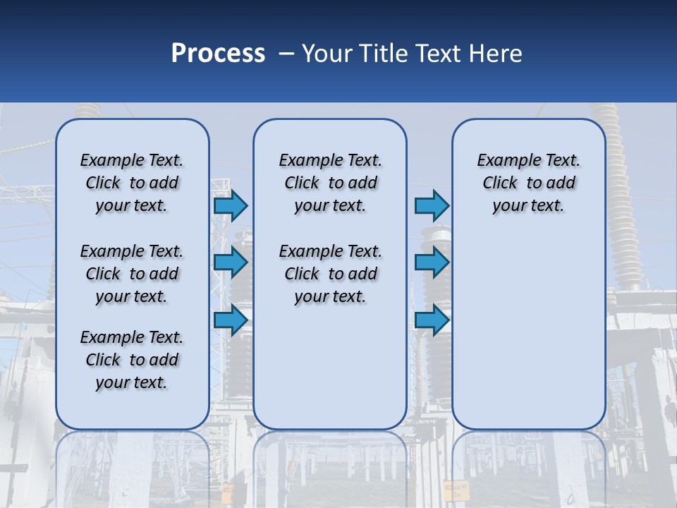 Power Lines With Power Lines In The Background PowerPoint Template