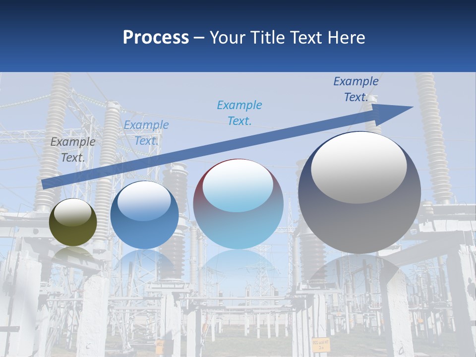 Power Lines With Power Lines In The Background PowerPoint Template
