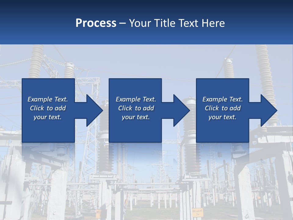 Power Lines With Power Lines In The Background PowerPoint Template