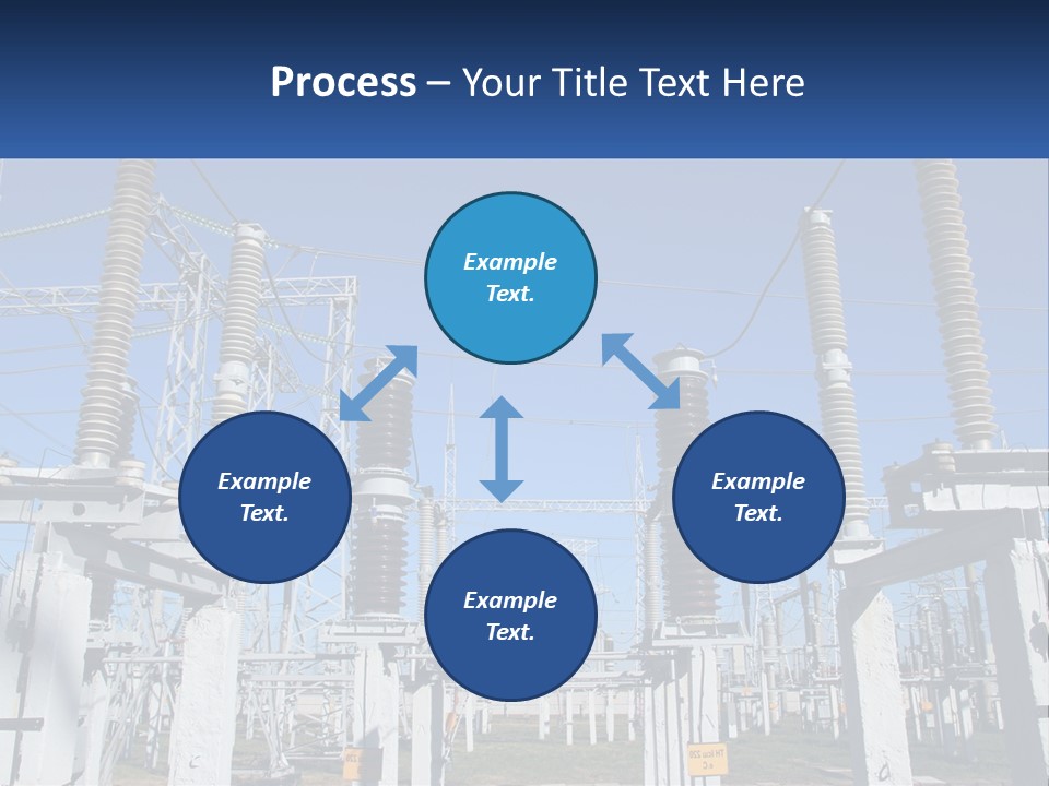 Power Lines With Power Lines In The Background PowerPoint Template