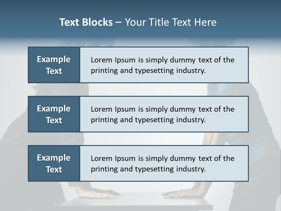 Two Women In Business Attire Facing Each Other PowerPoint Template