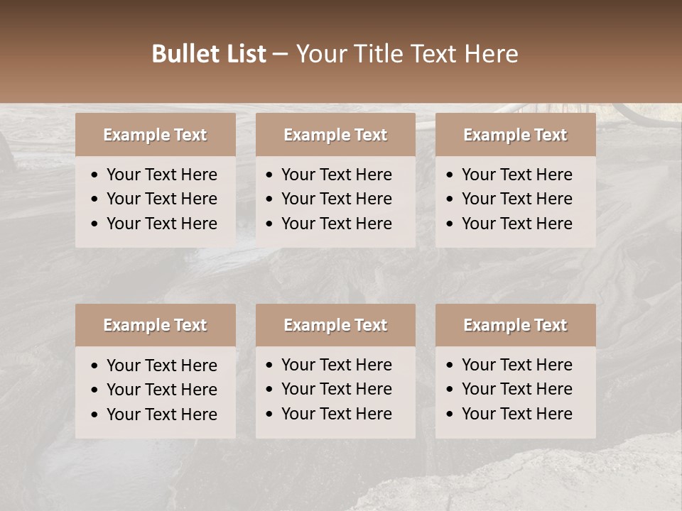 A Large Open Pit Filled With Water And Dirt PowerPoint Template