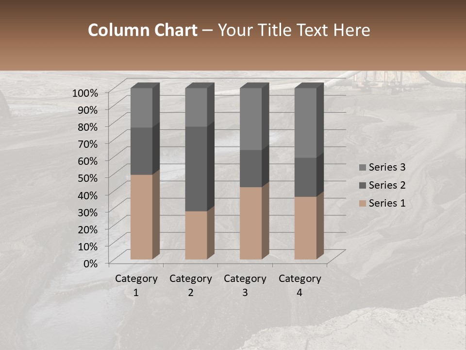 A Large Open Pit Filled With Water And Dirt PowerPoint Template