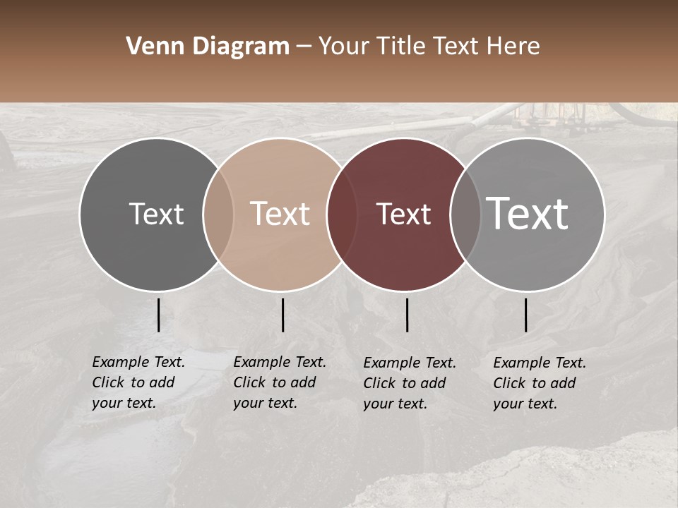 A Large Open Pit Filled With Water And Dirt PowerPoint Template
