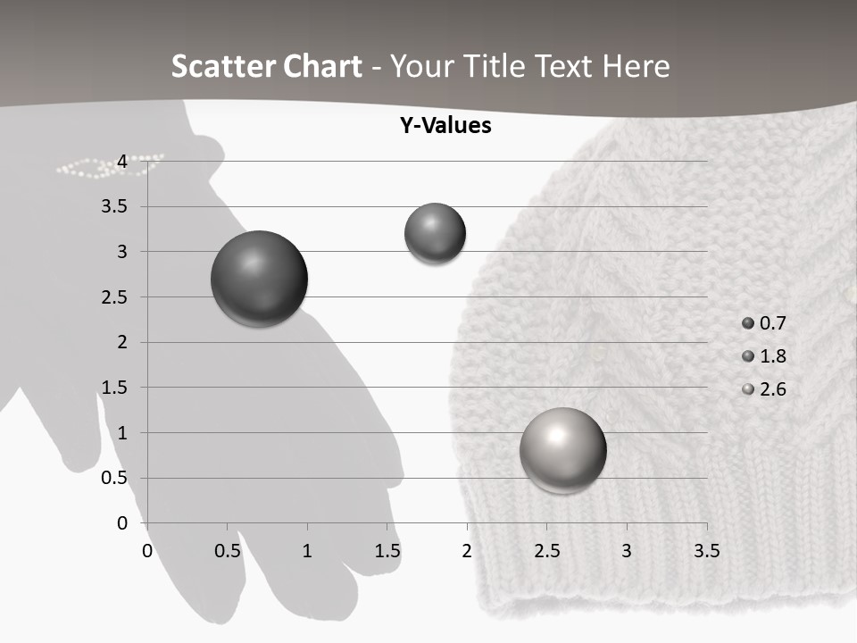 A Pair Of Gloves And A Knitted Hat On A White Background PowerPoint Template