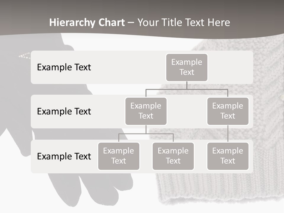 A Pair Of Gloves And A Knitted Hat On A White Background PowerPoint Template