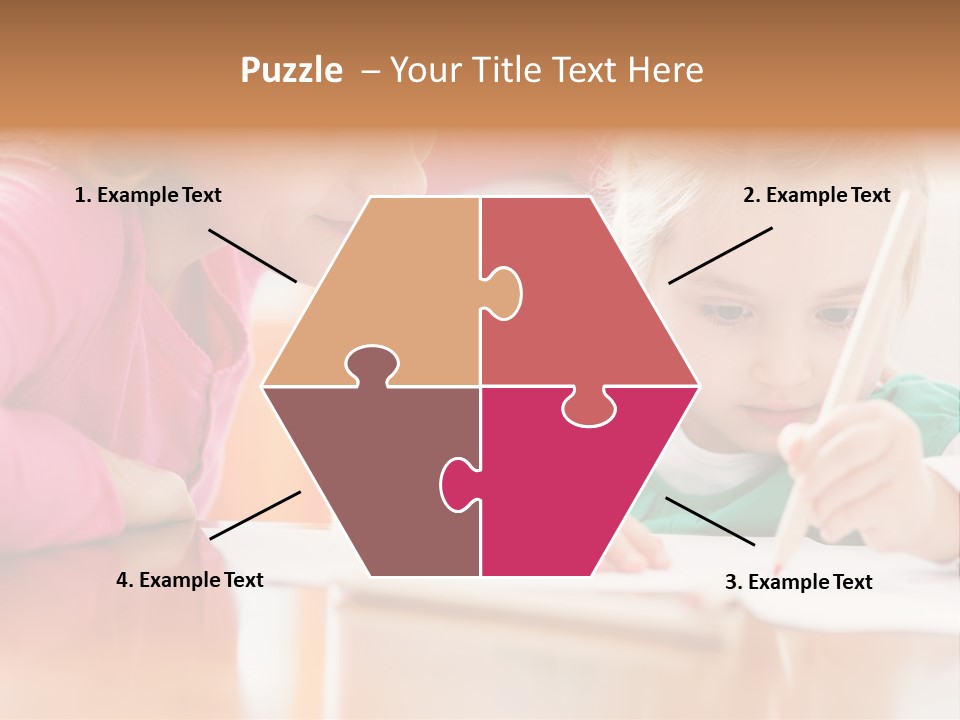 A Woman Helping A Little Girl Write Something On A Piece Of Paper PowerPoint Template