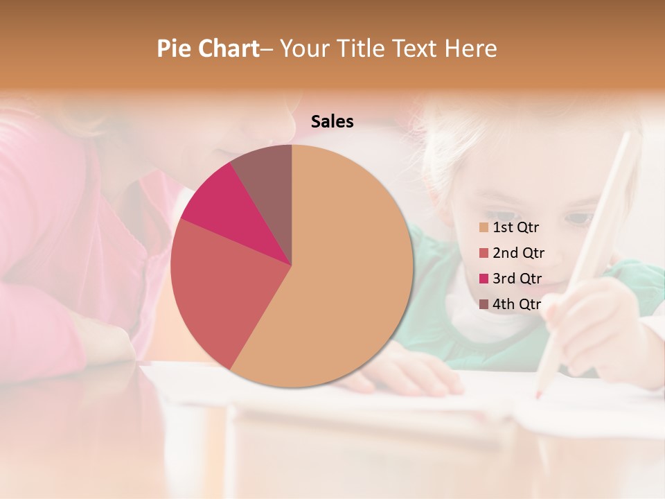 A Woman Helping A Little Girl Write Something On A Piece Of Paper PowerPoint Template