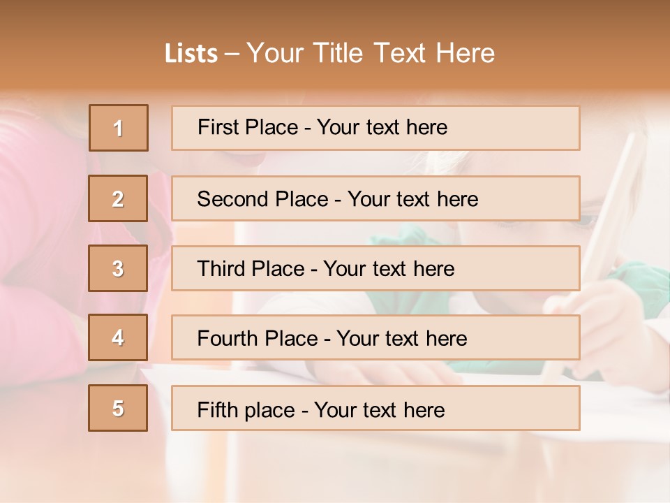 A Woman Helping A Little Girl Write Something On A Piece Of Paper PowerPoint Template
