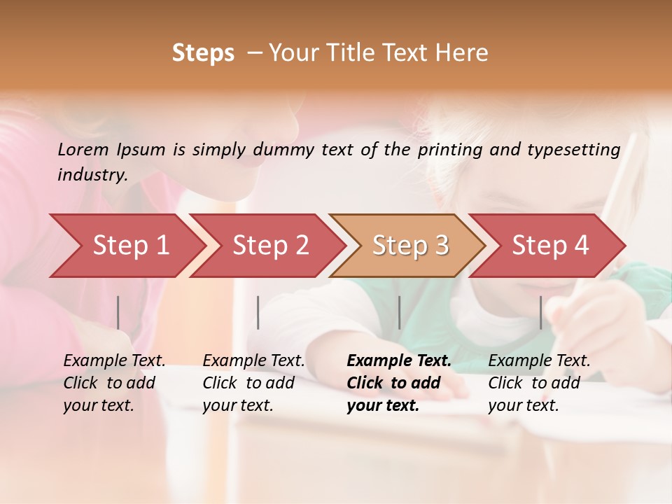 A Woman Helping A Little Girl Write Something On A Piece Of Paper PowerPoint Template