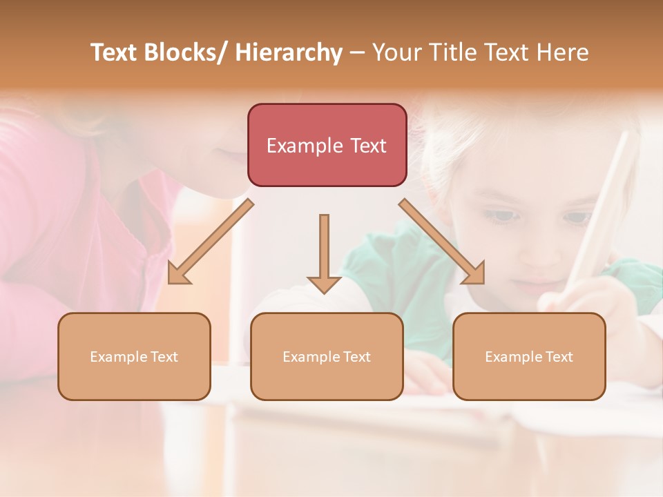 A Woman Helping A Little Girl Write Something On A Piece Of Paper PowerPoint Template