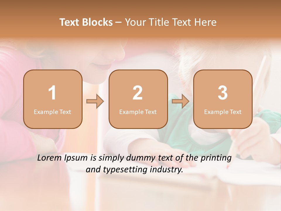 A Woman Helping A Little Girl Write Something On A Piece Of Paper PowerPoint Template